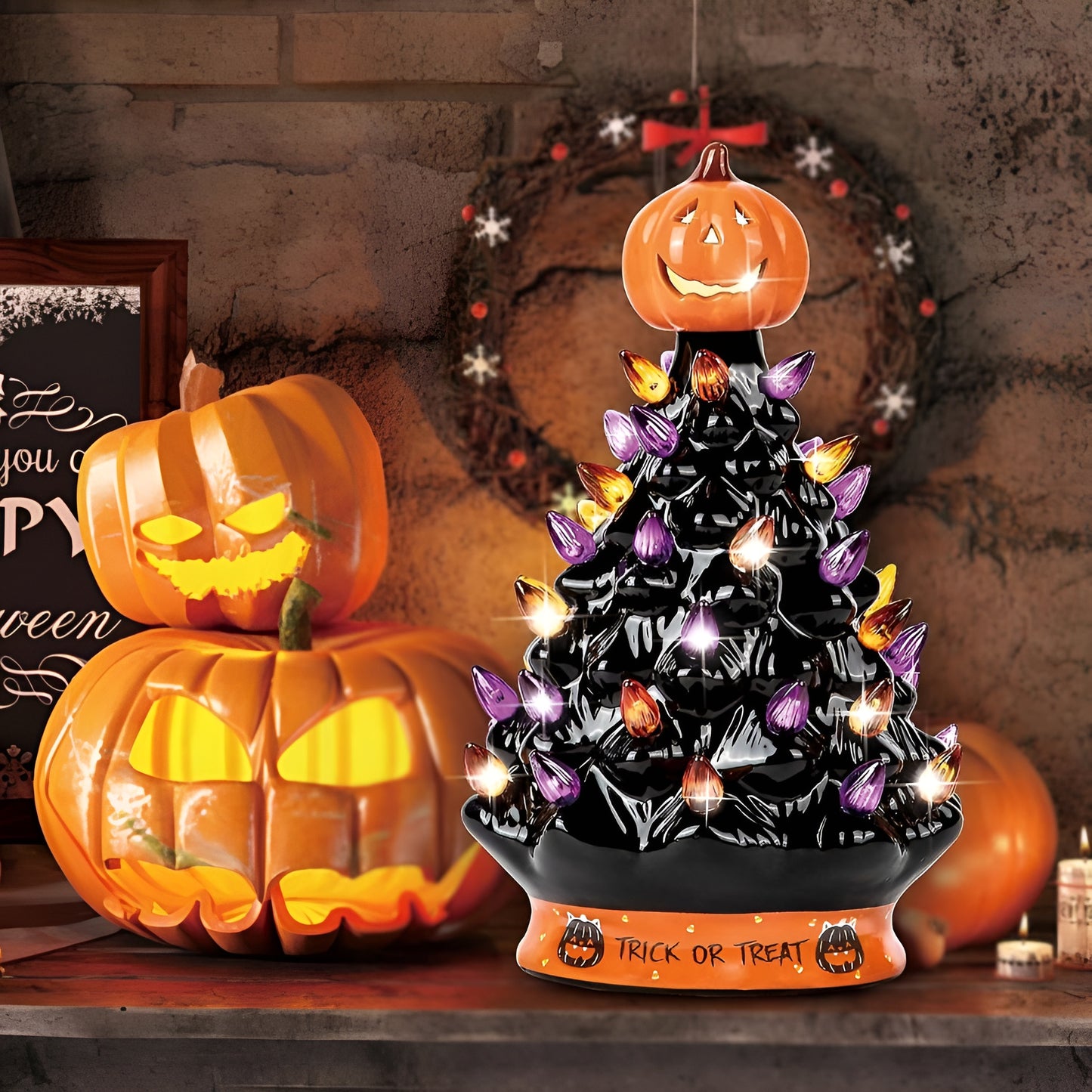 Jack-O'-Lantern Glow Tree