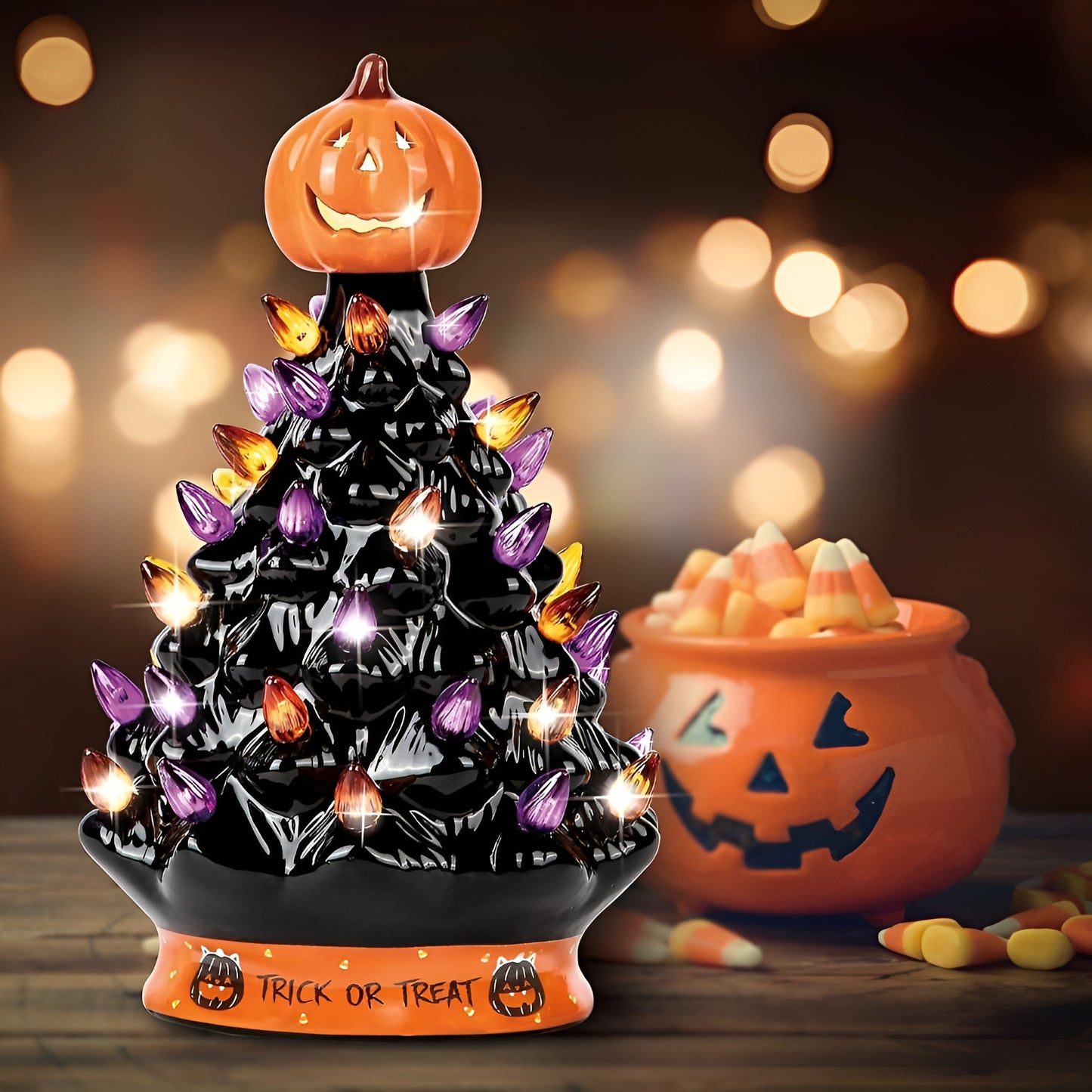 Jack-O'-Lantern Glow Tree